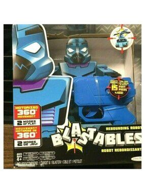 Blastables Rebounding Robot With Blaster Motorized 360° Movement Sound Effects